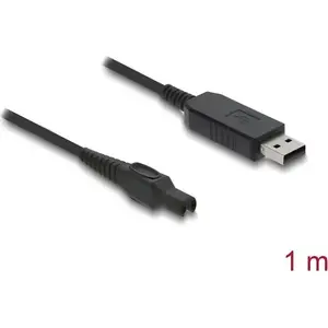 USB charging cable DELOCK 15 V for electric shavers compatible with Philips OneBlade Pro 360 HQ7 HQ8 HQ9