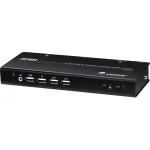 KVM switch ATEN CS742H 2-port USB, 4K HDMI dual display support