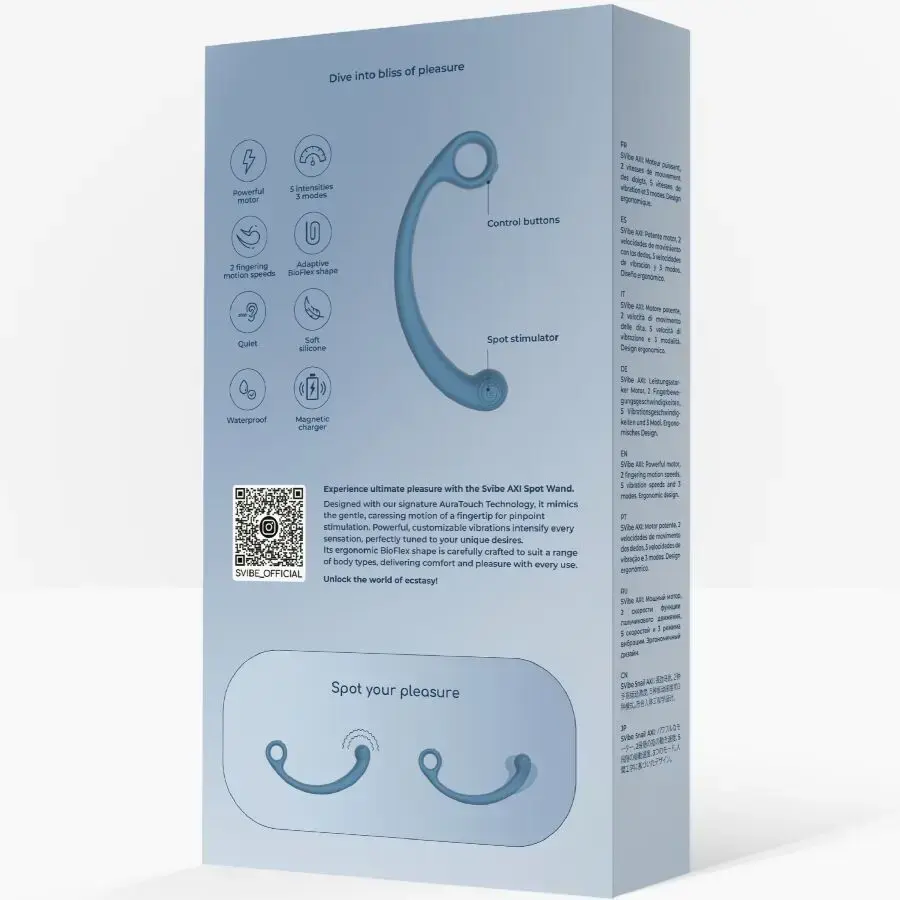 Вибромассажная палочка Snail Vibe AXI Blue Photo 7