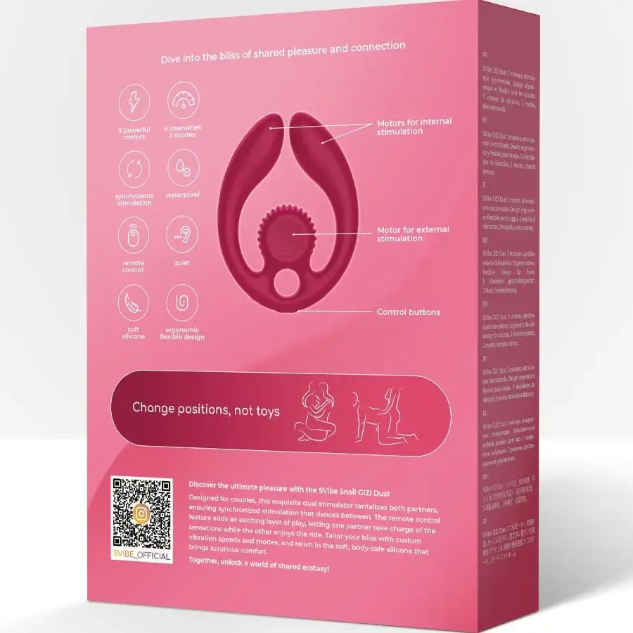 Парный стимулятор Snail Vibe Gizi Duo Photo 9