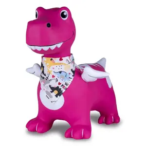 Прыгающее животное Jamara HoppyDoo Дино с крыльями розовое с насосом 466008