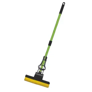 Push-button brush mop AZUR 36081520 with 360-degree rotation