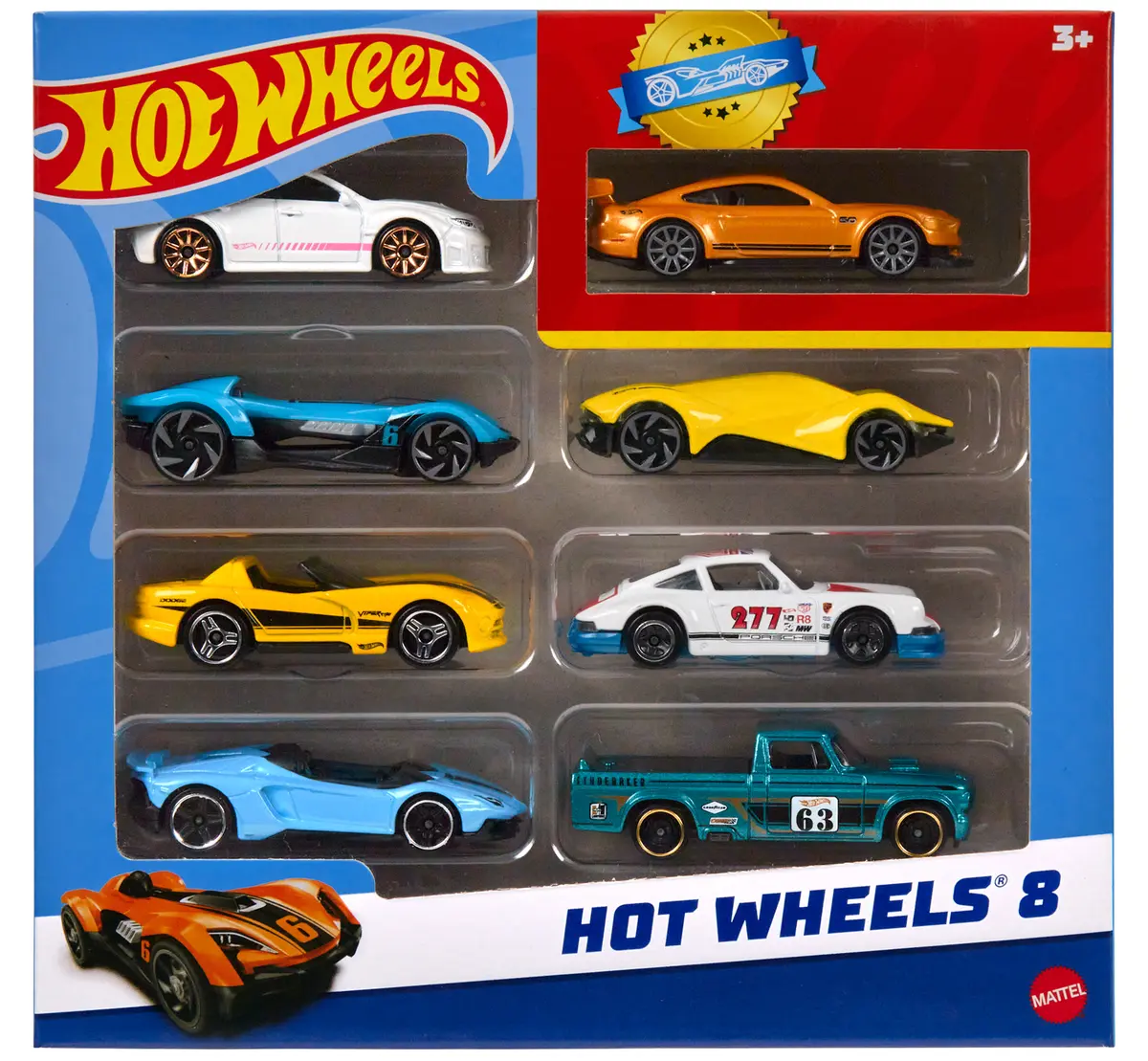 Hot Wheels 8 pamata rotaļlietu automašīnu