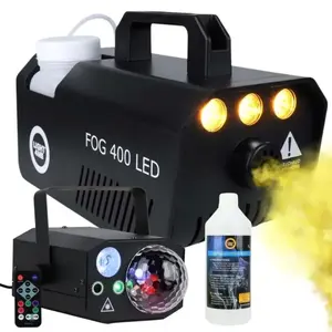 Dūmu ģenerators Light4Me GIG SET 1 400W LED — dūmu iekārta ar 400W LED apgaismojumu, IP20, komplekts ar dūmu ģeneratoru
