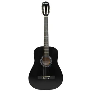Classical guitar SUPRIMO CGS1 BK 4/4 — full-size nylon-string instrument, linden top/back/sides, 24.8" scale, 6 strings, black
