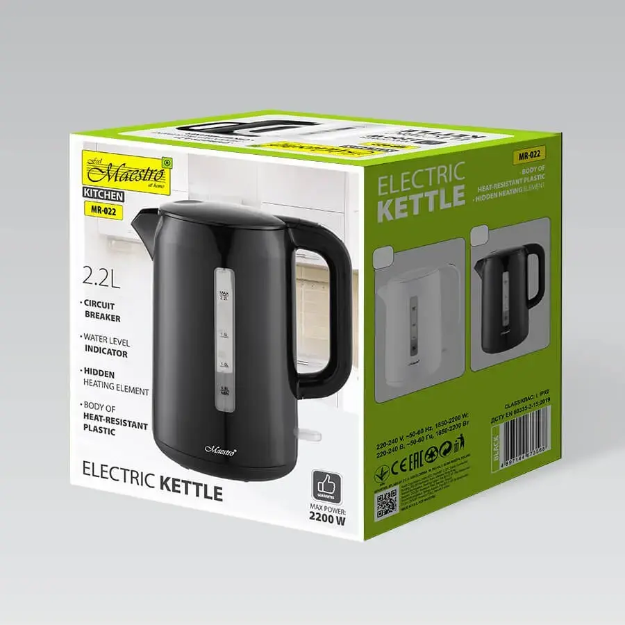 Maestro MR-022 Electric kettle 2.2 L 2200 W Photo 4
