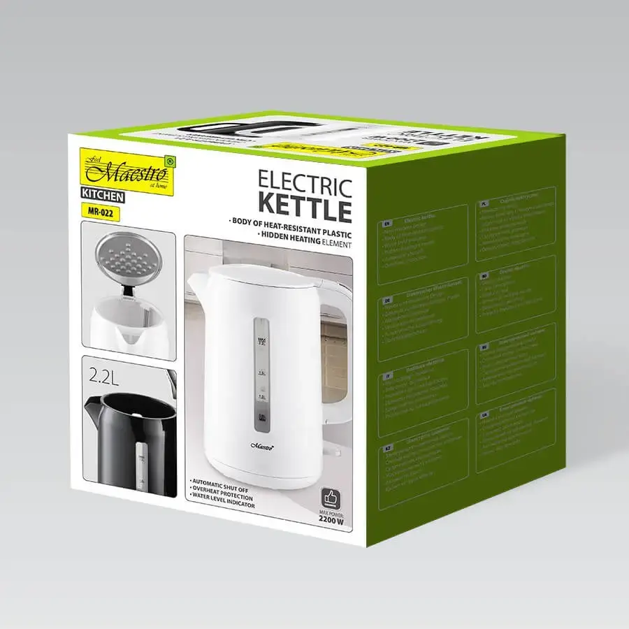 Elektriskā tējkanna Maestro MR-022-WHITE 2.2 l Photo 4