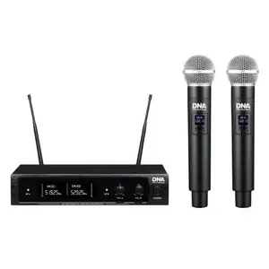Bezvadu mikrofona komplekts DNA Professional DNA DJ DUAL VOCAL — grafīts, 518–542 MHz, kardiode, 48 kHz, 6 h darbība
