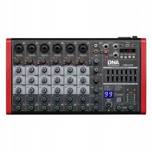 Audio mixer DNA Professional CM8‑DSP USB MP3 Bluetooth — compact 8-channel mixer with DSP, 24-bit/40 kHz, 48V phantom, 6 XLR combo inputs