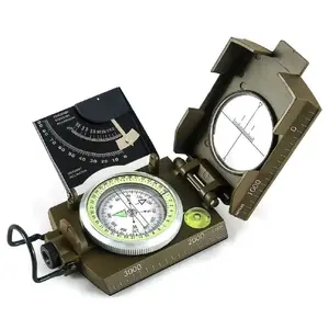 Ручной магнитный компас EYESKEY EK-4076 — водонепроницаемый, алюминиевый, с уровнем, 94×66×28 мм, 300 г