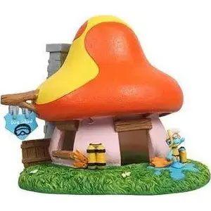 Akvārija dekors AQUA DELLA Smurfs Diving School, sveķu figūra, 16,8×14,7×14,7 cm