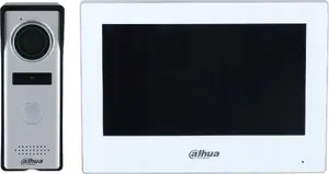 Видеодомофон комплект DAHUA KTH01 Wi‑Fi 4‑Wire — уличная панель и внутренний монитор