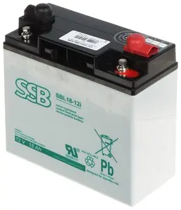 Перезаряжаемый герметичный свинцово‑кислотный аккумулятор SSB 12V 18AH (модель 12V/18AH‑SBL/SSB)