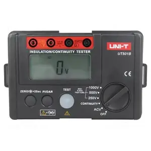 Izolācijas pretestības mērītājs Unit UT-501B 1000 V, līdz 200 GΩ, bateriju darbināms ar LCD ekrānu