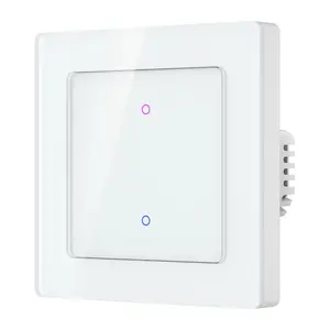 Wall-mounted WiFi Touch Light Switch Avatto TS20-EU-W2 — 2-gang, white