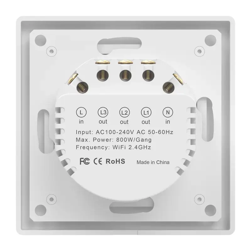 Avatto TS20-EU-W3 2-gang WiFi skārienjūtīgs slēdzis Photo 3