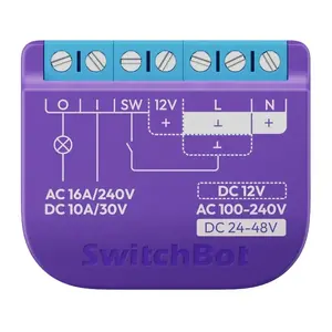 Smart relay switch SwitchBot Relay W5502300 voltage-free contact for remote control of wired devices