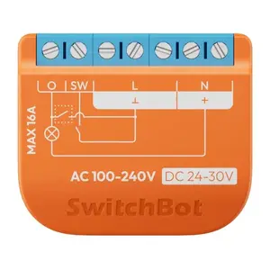 Smart SwitchBot Relay Switch W5502310 — Wi‑Fi control with energy monitoring