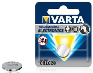 Coin cell battery Varta CR1620 3V Lithium, single piece, model 6620