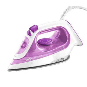 Steam iron Braun TexStyle 3 SI3030PU Ceramic soleplate 2300 W Pink