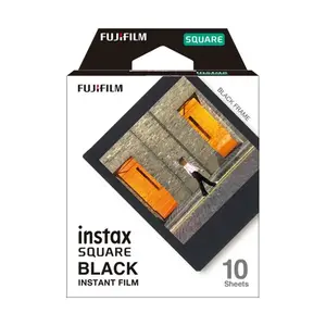 Instant film cartridge Fujifilm Colorfilm Square Glossy Black Frame 10x for square-format instant cameras