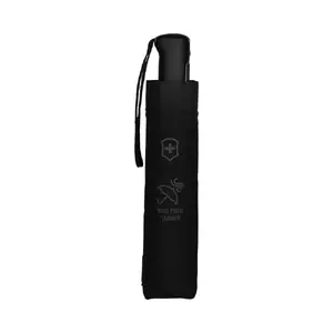 Lietussargs Victorinox Duomatic Black — kompaktā automātiskā lietussargs, melns