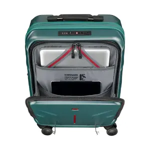 Жесткий ручной чемодан Wenger Amplix Deep Lake 653325, компактный для салона самолета