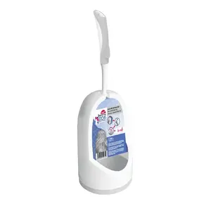 Toilet brush YORK BACTERIA STOP model 36064560 with holder, antibacterial design