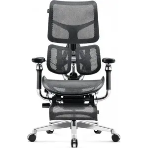 Biroja krēsls Diablo Chairs BRAVE Ergonomic V-KINETIC Black — regulējama ergonomiska atbalsta augsta atzveltne