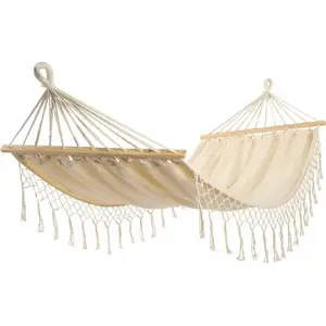 Šūpuļtīkls ROYOKAMP Maiami 2 personām 200×150 cm balts
