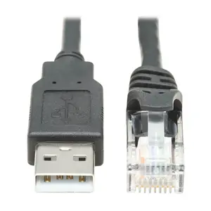 USB-A to RJ45 Rollover Console Cable Tripp Lite U009-006-RJ45-X 6 ft Black