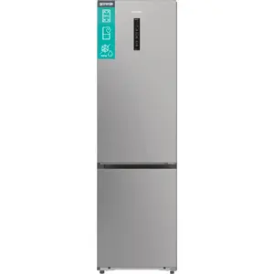 Fridge-freezer Gorenje NRB620E61X4WFE, freestanding, stainless steel, total capacity 413 L, freezer bottom 130 L, NoFrost, LED display
