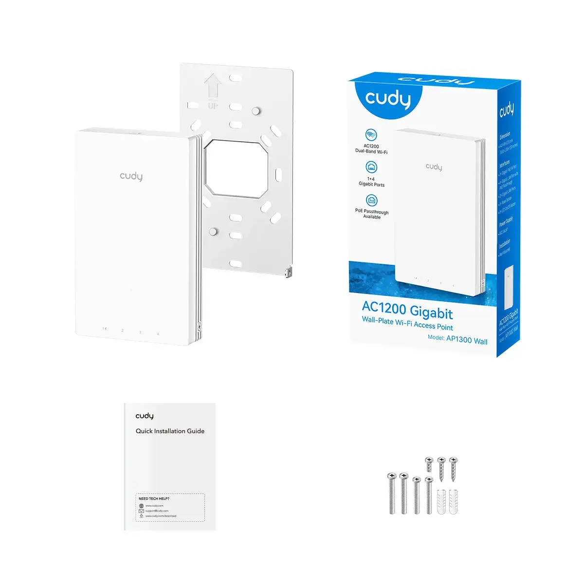 Cudy AC1200 AP1300 sienas piekļuves punkts Photo 5