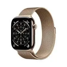 Смарт‑часы Apple Watch Series 11 GPS + Cellular 46 мм корпус из золотого титана с золотым браслетом Milanese Loop