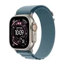 Смарт‑часы Apple Watch Ultra 3 GPS + Cellular 49 мм Natural Titanium с ремешком Light Blue Alpine Loop (Large)
