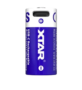 Rechargeable 16340 lithium-ion battery XTAR AK16340.900U.XTAR 3.7V 900mAh with USB-C charging