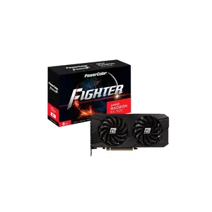 Видеокарта power color Radeon RX 7600 Fighter — 8 ГБ GDDR6, PCIe 4.0, 128‑бит, 2 вентилятора, HDMI 2.1, 3× DP 2.1