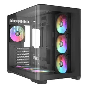 PC Mid-tower Case DeepCool V60 Black — Midi Tower, ATX PSU, supports 2.5" & 3.5" HDD, 4 fans installed (3x120mm side, 1x120mm rear), 285×475×398 mm