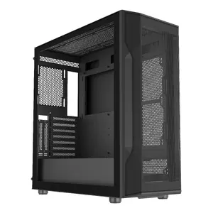 ATX Mid-tower Case DeepCool S40E — Black, Midi Tower, supports ATX PSUs, 120/140 mm front, 120 mm side/rear, 2.5" & 3.5" HDD