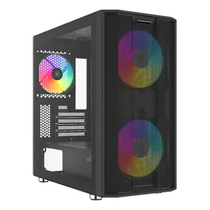 PC Mid-tower case DeepCool SAMA Gears S30 — mATX, Black, supports ATX PSU, 2x140mm front, 1x120mm rear, 2.5/3.5" drives, 215×429×422 mm