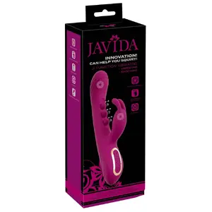 Trusīša vibrators Javida 2F Squirting ūdensizturīgs uzlādējams – 22.5 cm, ievadīšana 13 cm, Ø 3.6 cm, silikons/ABS