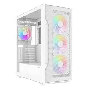 ATX Mid-tower PC Case DeepCool SAMA Gears S40 White — Midi Tower, 215×485×483 mm, supports ATX PSU, 3x120mm front, 1x120mm rear, 2.5"/3.5" drives