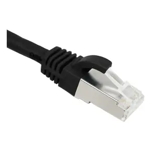 Tīkla kabelis SCP C6PCSH-2M-BK Cat6 F/FTP 2 m RJ-45–RJ-45 ar zelta pārklājuma kontaktiem melns