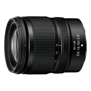 Standard zoom lens NIKON Z DX 16-50mm f/2.8 VR for MILC, 12 elements/11 groups, 0.25× magnification, 67 mm filter, 88 mm length, bayonet mount, black