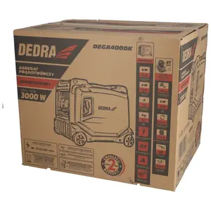 Dzinēja ģenerators Dedra DEGA4000K iepakojumā 1 gab.