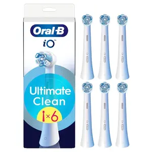 Oral-B replacement toothbrush heads iO UltimateClean — 6-pack, white