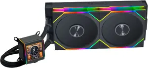 AiO Liquid Cooler lian li Galahad II LCD 280 TL Wireless Black — 280 mm radiator, LCD pump, wireless controller