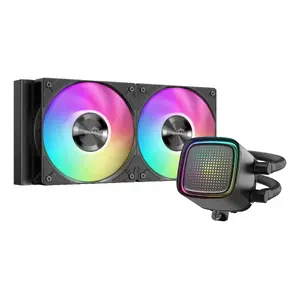 Visāvienotā (AIO) šķidruma dzesētājs CPU SAMA Gears L50 Black 240 mm, 120 mm ventilatori, 800–2200 apgr./min, hidrauliskais gultnis
