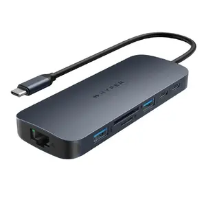 Laptop dock/port replicator HyperDrive HD4005GL USB-C USB 3.2 Gen 2 Power Delivery 140W Gigabit Ethernet 4K Blue