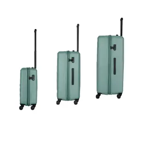 Hardside luggage set Wenger Motion 3pc Sage — 3-piece suitcase set, hardshell, sage